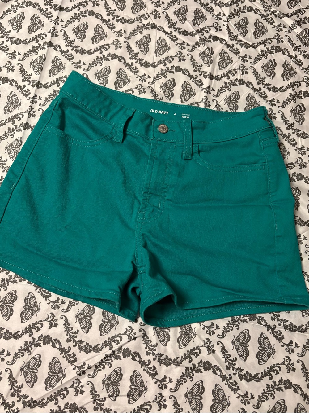 Old Navy Teal High-Waist Womens Casual Shorts